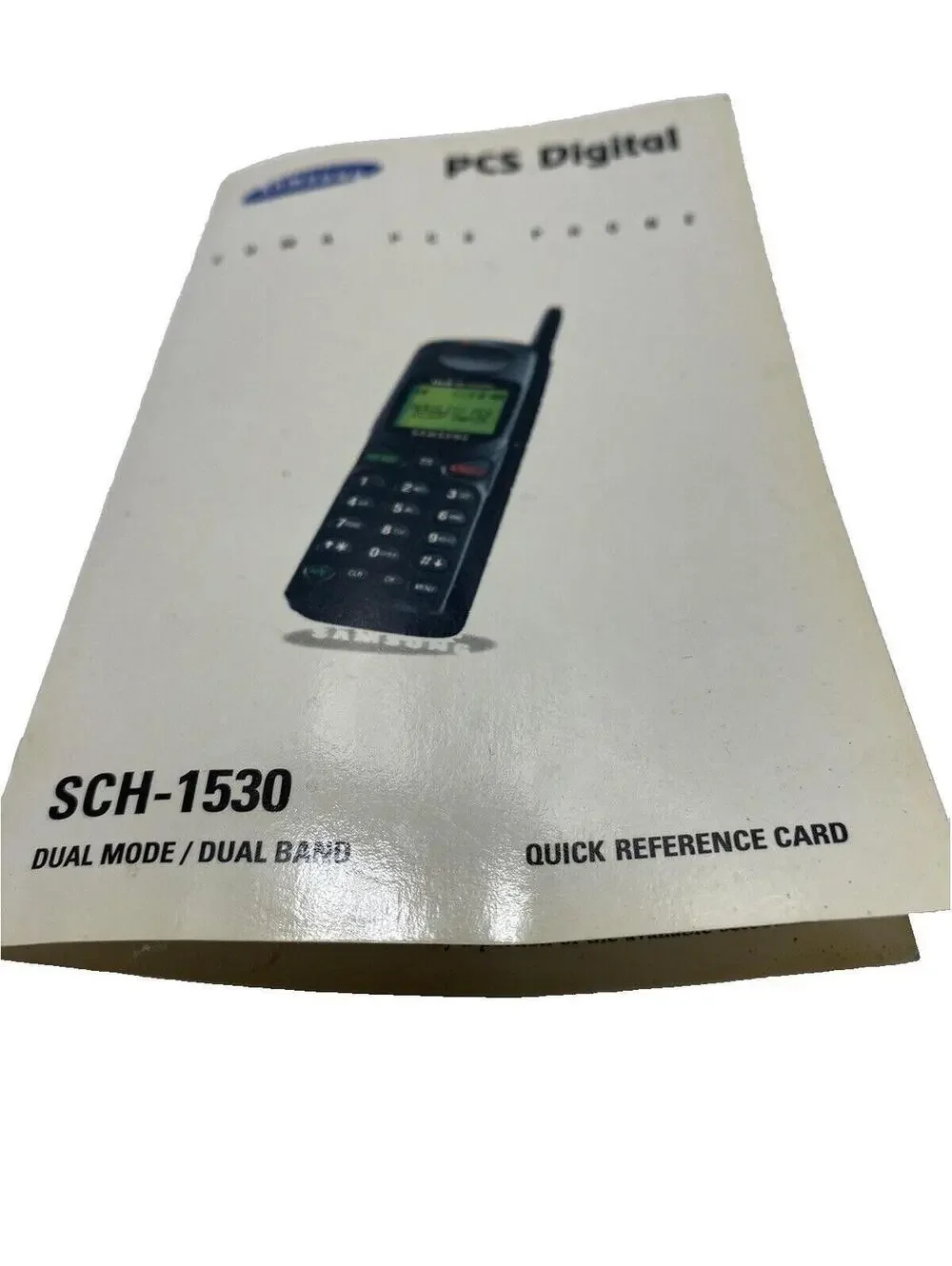 Vintage Samsung PCS Digital SCH-1530 – Collectible Ephemera Cell Phone Paper
